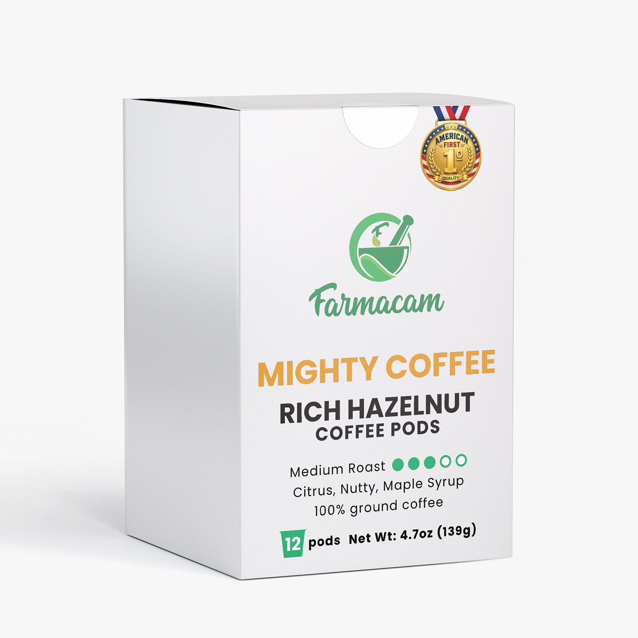 Rich Hazelnut Coffee Pods (Medium Roast) - MIGHTY COFFEE