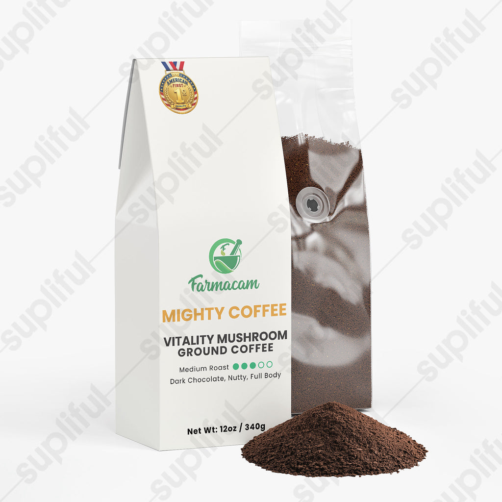 Vitality Mushroom Coffee (Medium Roast) - MIGHTY COFFEE