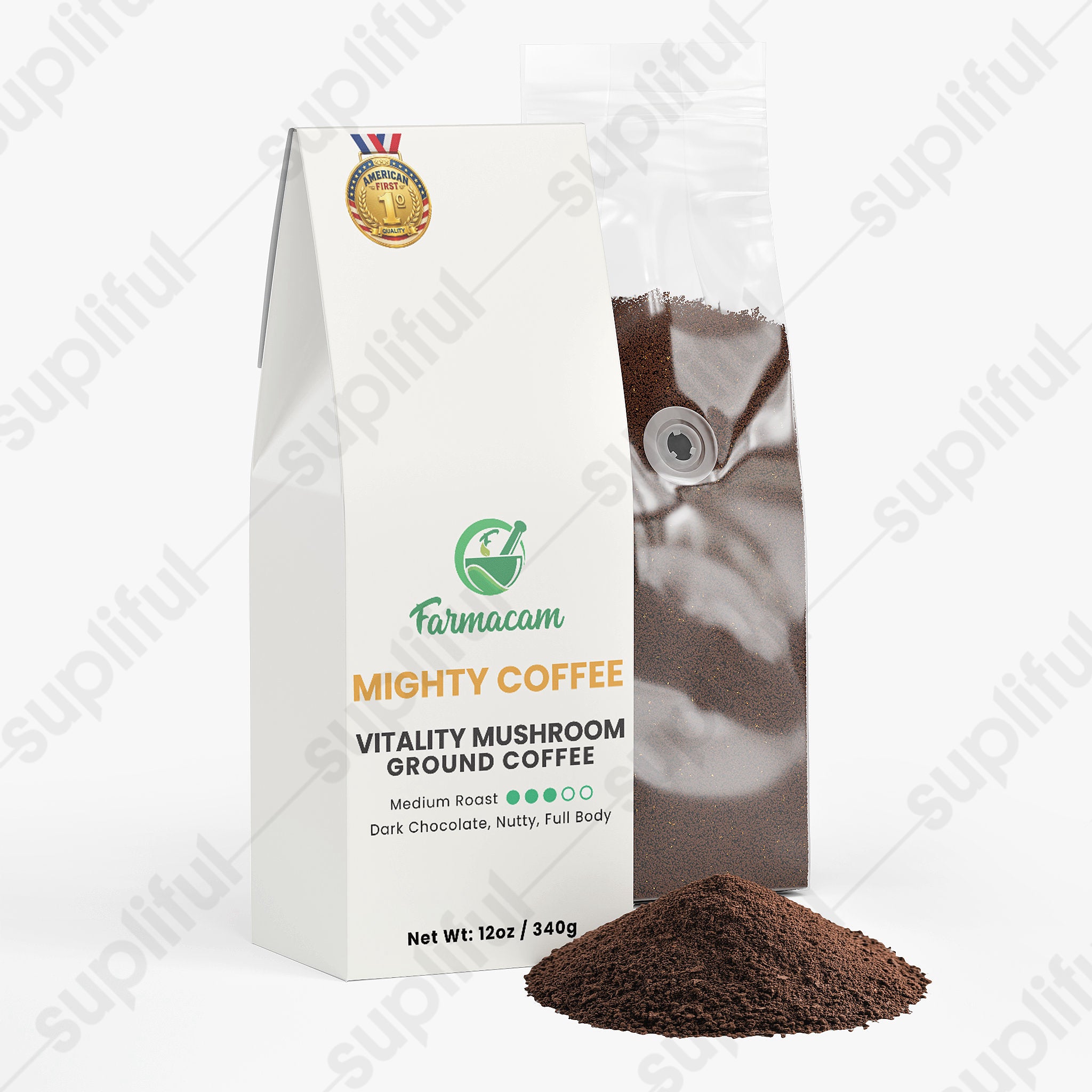 Vitality Mushroom Coffee (Medium Roast) - MIGHTY COFFEE