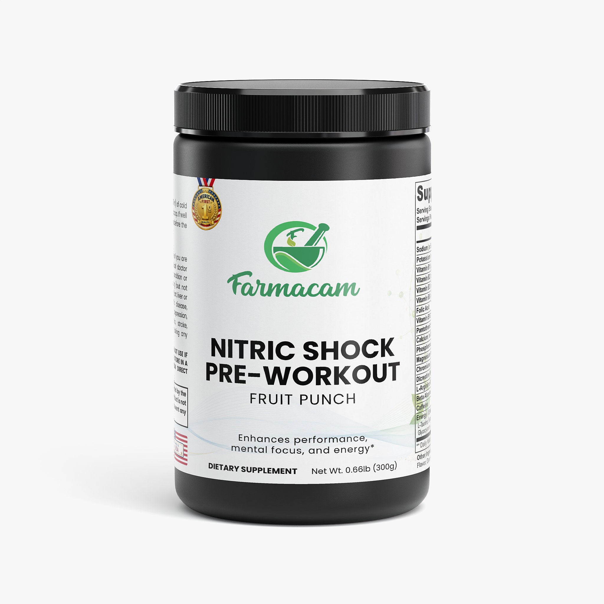 Nitric Shock Pre-Workout Powder (Fruit Punch)