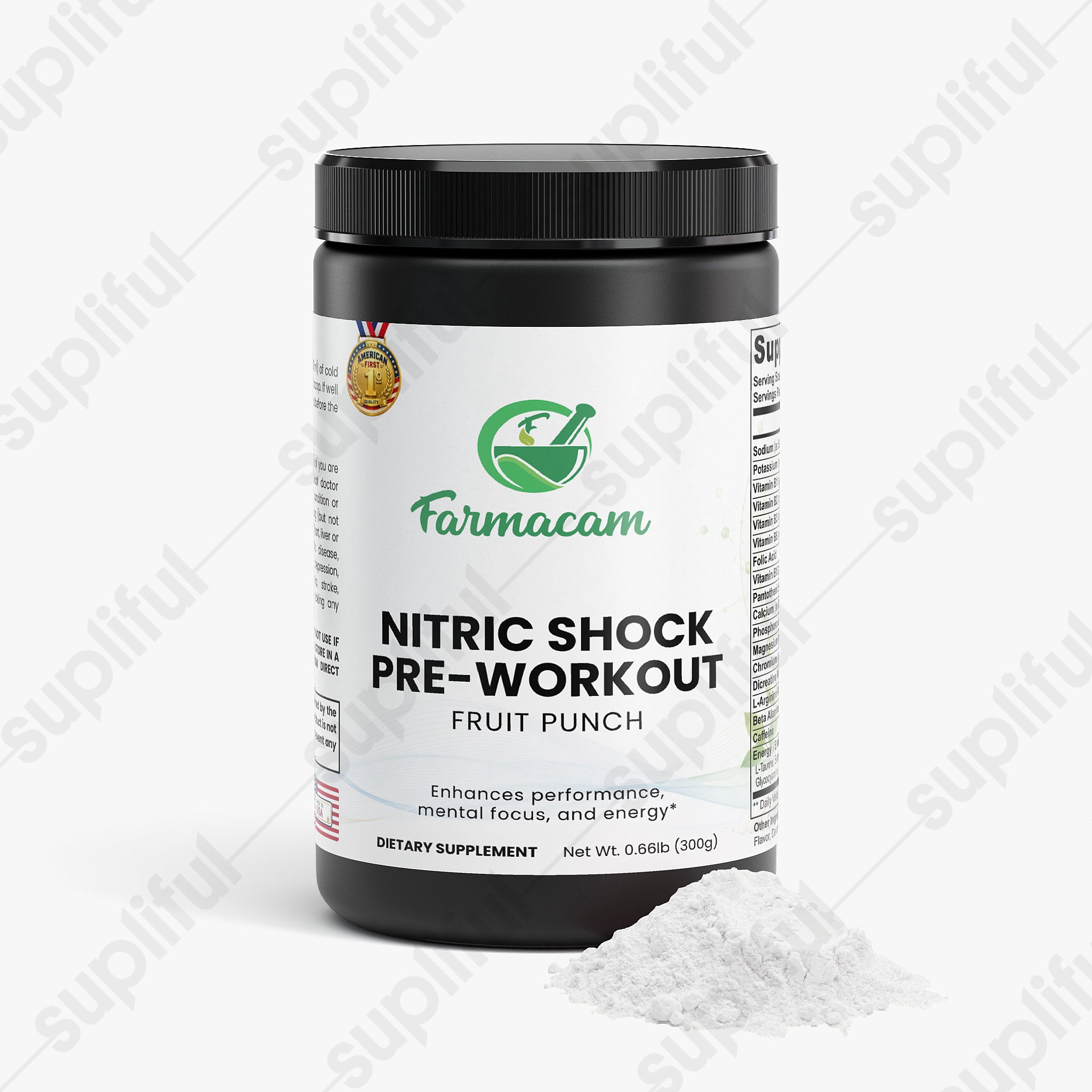 Nitric Shock Pre-Workout Powder (Fruit Punch)