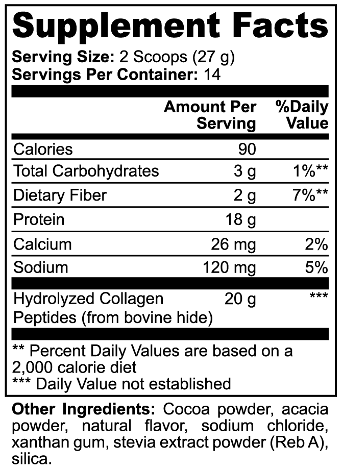 Grass-Fed Collagen Amino Acids Powder (Chocolate)